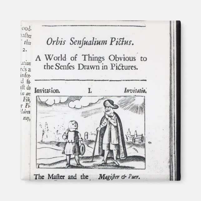 Introduction to 'Orbis Sensualium Pictus' Magnet (Front)