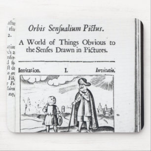 Introduction to 'Orbis Sensualium Pictus' Mouse Pad