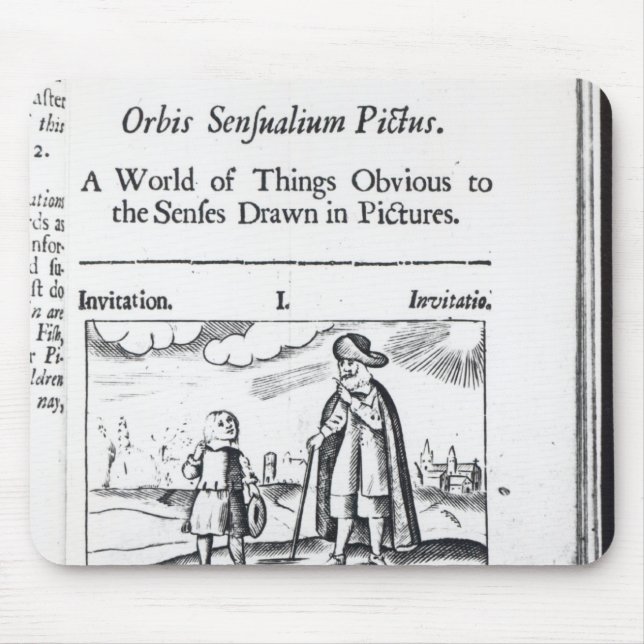 Introduction to 'Orbis Sensualium Pictus' Mouse Pad (Front)