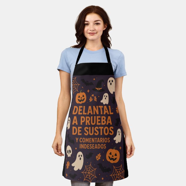 Introductory Halloween-style front Apron (Worn)