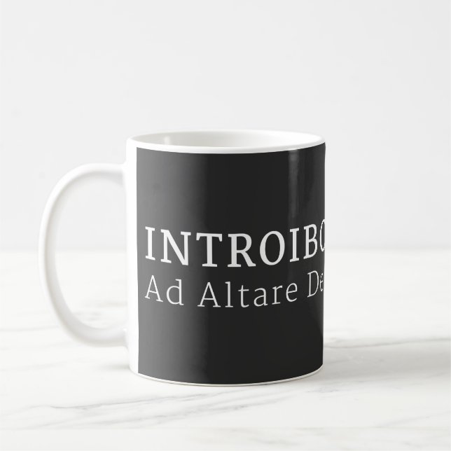 Introibo Ad Altare Dei   Coffee Mug (Left)
