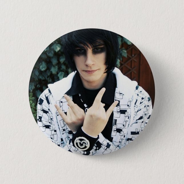 Introspective Emo Ranger 2 Inch Round Button (Front)