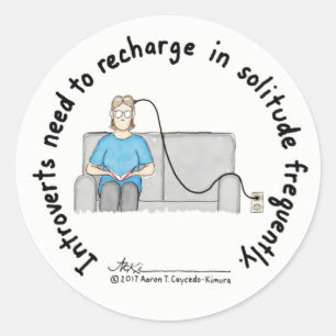 Introvert Basics : Recharger Sticker