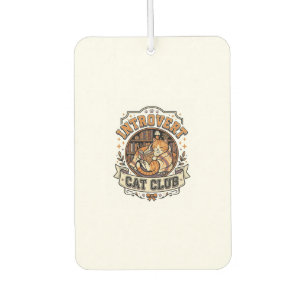 Introvert Cat Club Cat Introvert Anti Social Vinta Air Freshener