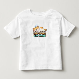 Introvert Cat Mode Funny Toddler T-shirt