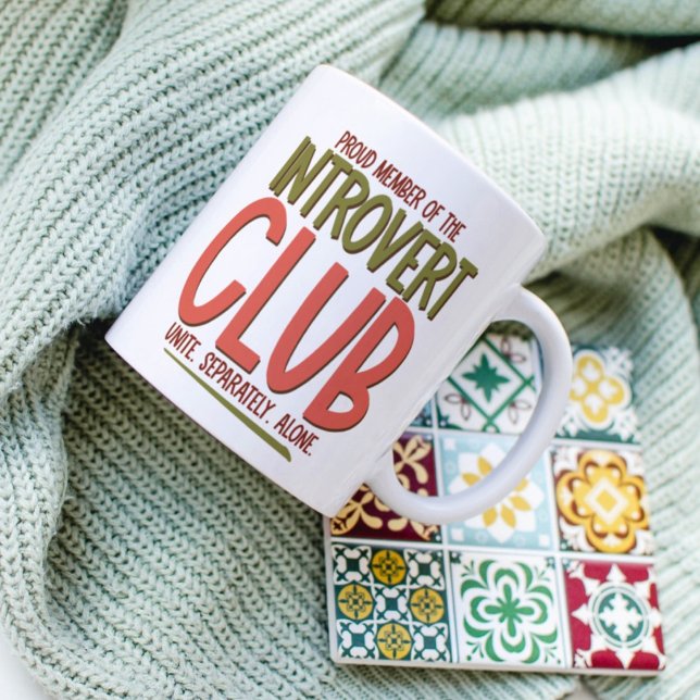 Introvert Club Coffee Mug (Creator Uploaded)