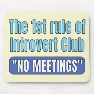 Introvert Club    T-Shirt Mouse Pad
