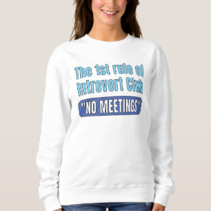 Introvert Club T-Shirt Sweatshirt