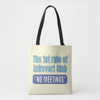 Introvert Club    T-Shirt Tote Bag