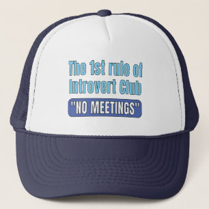 Introvert Club T-Shirt Trucker Hat