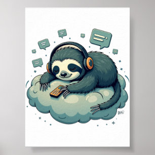 Introvert Feed Refresh Avoidance Funny Digital Det Poster