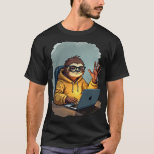 Introvert Feed Refresh Avoidance Grumpy Sloth Soci T-Shirt