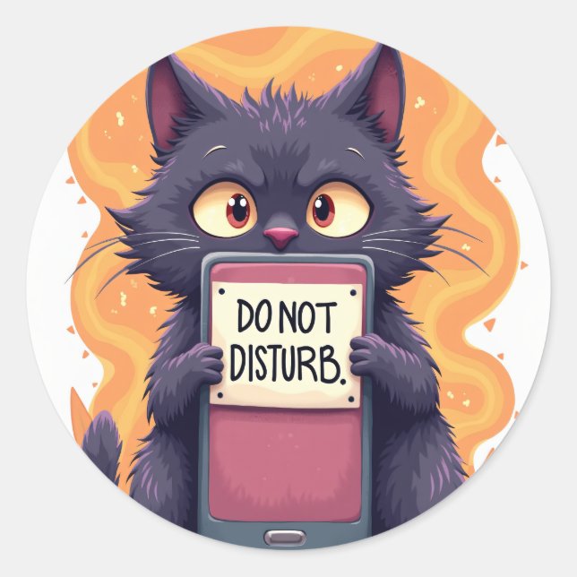 Introvert Feed Refresh Avoidance Sticker - Do Not  (Front)