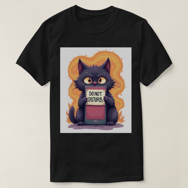 Introvert Feed Refresh Avoidance Sticker - Do Not  T-Shirt (Design Front)