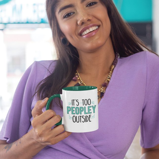 Introvert Gag Too Peopley Outside Birthday Mug (Creator Uploaded)