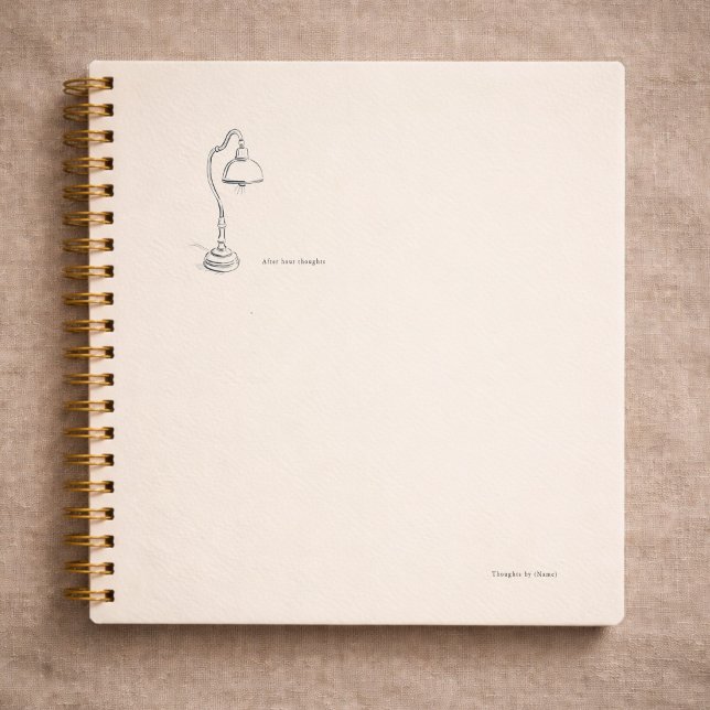 Introvert Gift Minimalist Line Art Quiet Solitude  Notebook (Creator Uploaded)