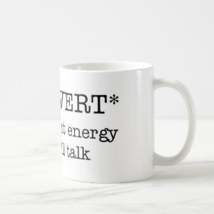 INTROVERT insufficient energy mug