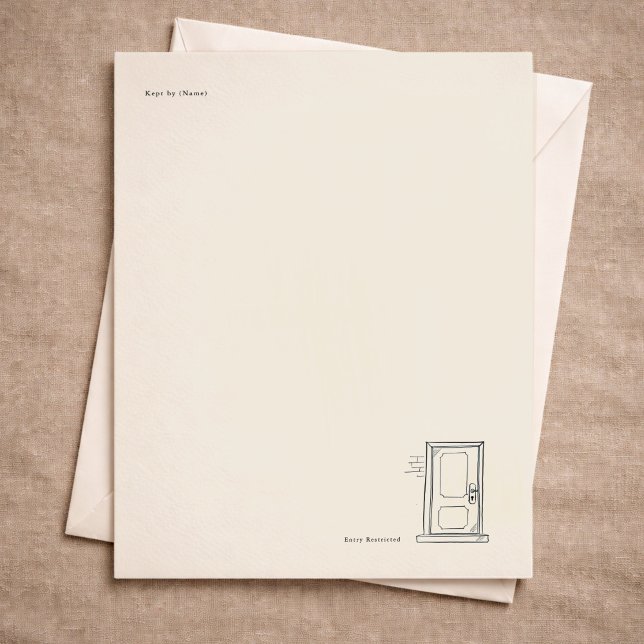 Introvert Journal/Letter writing Quiet Solitude  Letterhead (Creator Uploaded)