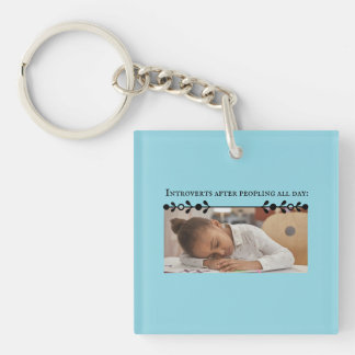 Introvert Meme Acrylic Keychain