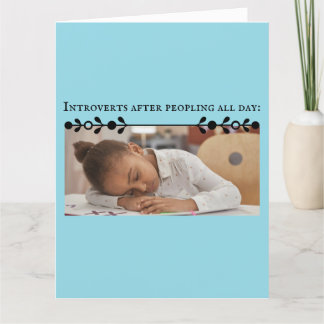 Introvert Meme Carte de remerciements