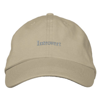 Introvert Minimalist Embroidered Hat