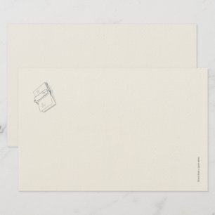 Introvert Minimalist Line Art Stationery
