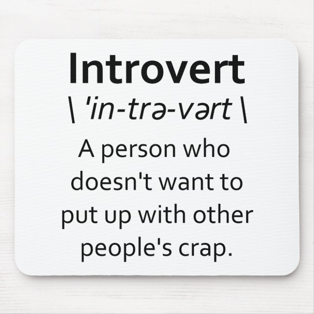 Introvert Mouse Pad (Front)
