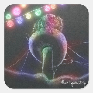 Introvert Party Square Sticker