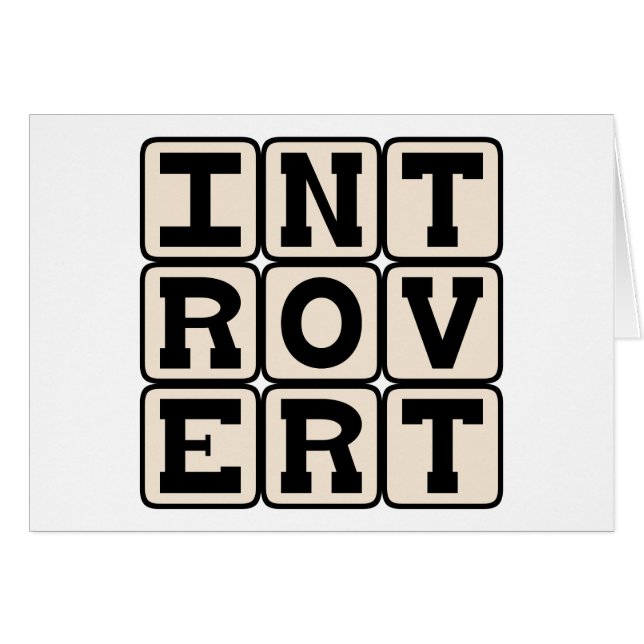 Introvert, Personality Trait (Front Horizontal)