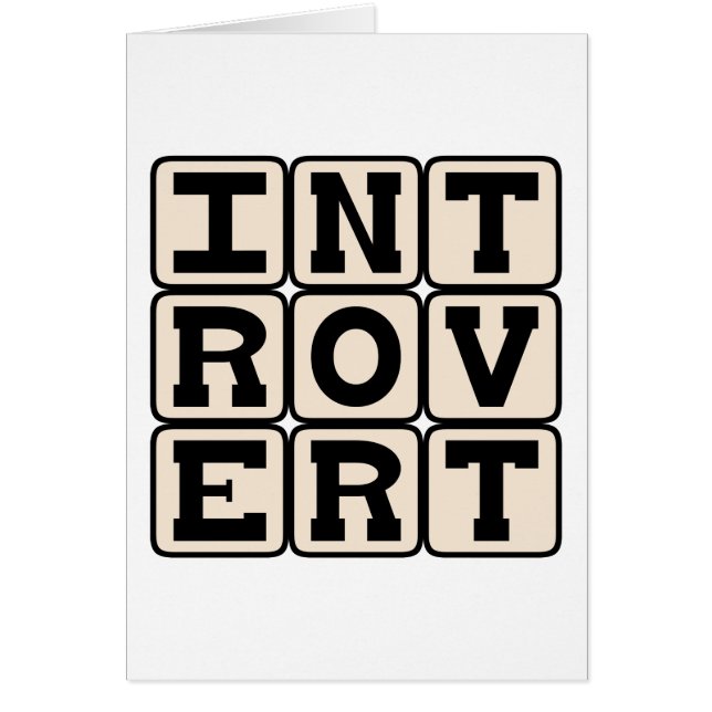 Introvert, Personality Trait (Front)
