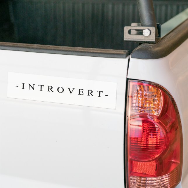 Introvert please keep away bumper sticker (On Truck)