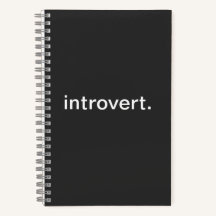 Introvert Spiral Notebooks