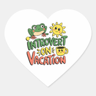 Introvert Sunshine Break Heart Sticker
