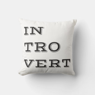 Introvert Throw Pillow