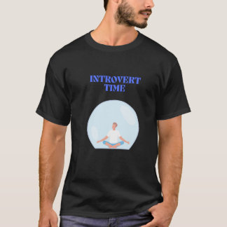Introvert Time Calm Meditation Illustration T-Shir T-Shirt
