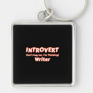 Introvert Writer Keychain