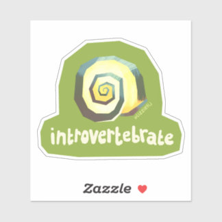 Introvertebrate snail - medium sticker