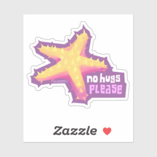 Introvertébrés étoile de mer - petit autocollant