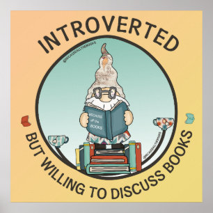 Introverted But Willing To Discuss Books Poster