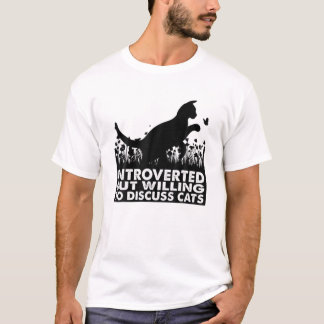 Introverted But Willing To Discuss Cats Vintage In T-Shirt