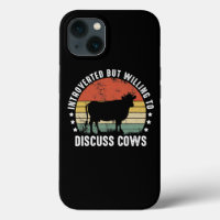 Introverted But Willing To Discuss Cows Funny Cow
