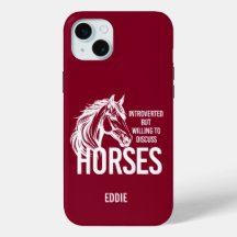 Introverted but willing to discuss horses funny