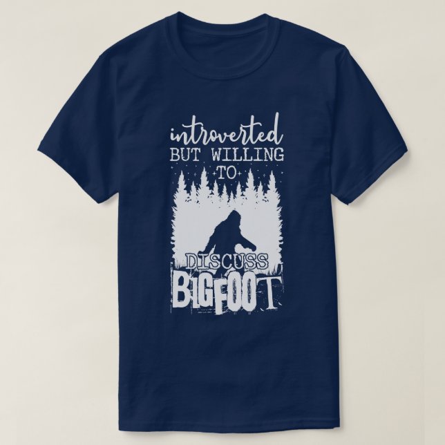 Introverted But Willing To Discuss T-Shirt (Design Front)