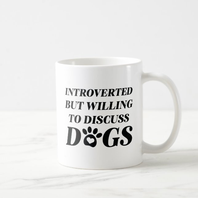 Introverted Dogs Coffee Mug (Right)