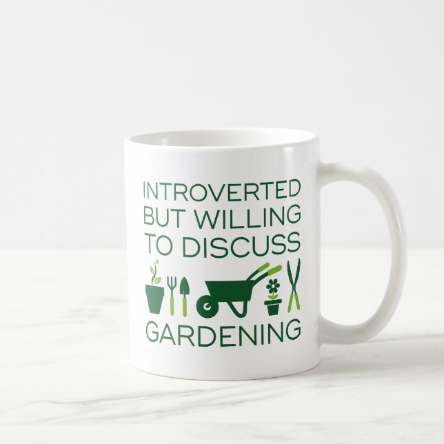 Introverted Gardening Coffee Mug (Right)