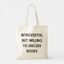 Introverted, mais prêt à discuter de livres sac fo