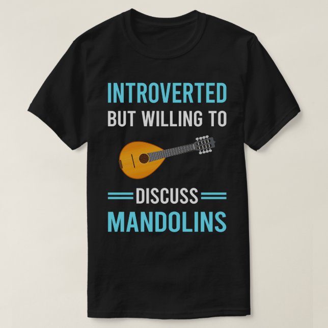 Introverted Mandolin T-Shirt (Design Front)