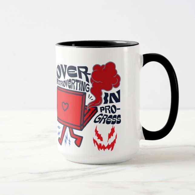 Introverting in Progress Coffee Mug | Funny Mug  (Right)