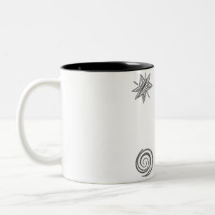 Introverting In Progress Funny Introvert Sticker Two-Tone Coffee Mug