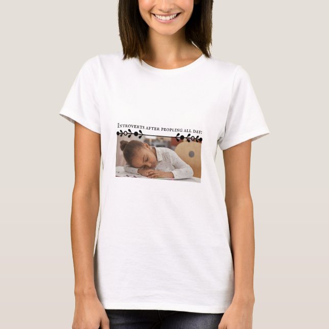 Introvertir le T-shirt Femme Mème (Devant)